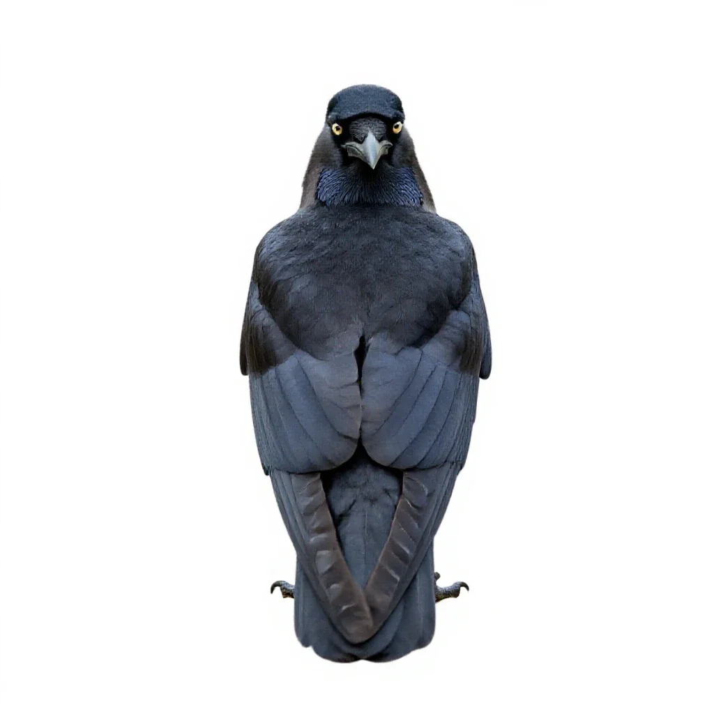 Crow pheasant isolated on a white background