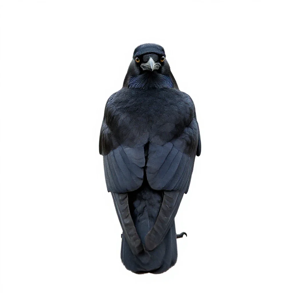 Crow isolated on a white background