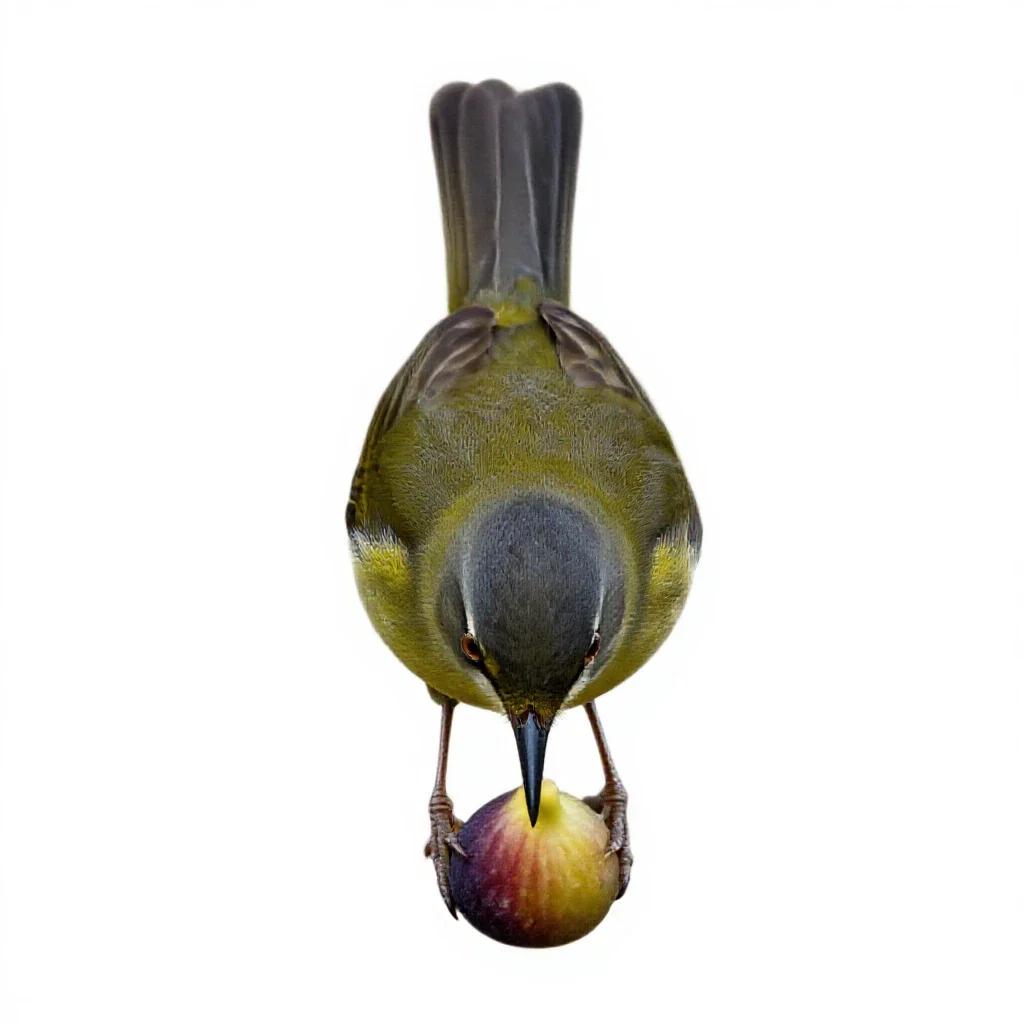 Fig-bird isolated on a white background