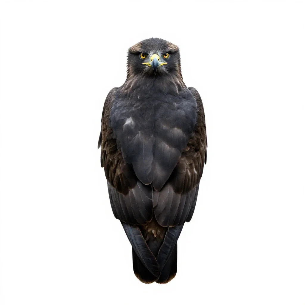 Fishing eagle isolated on a white background