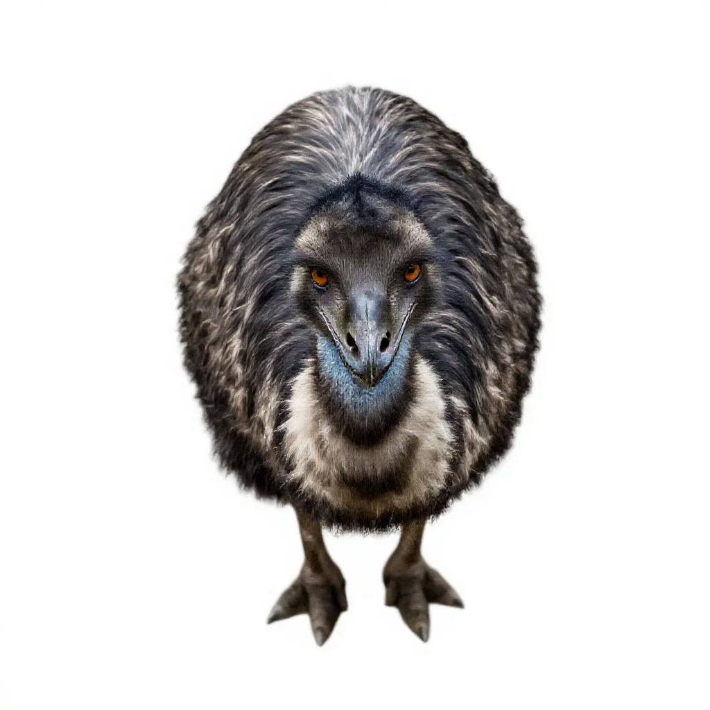 Giant moa isolated on a white background