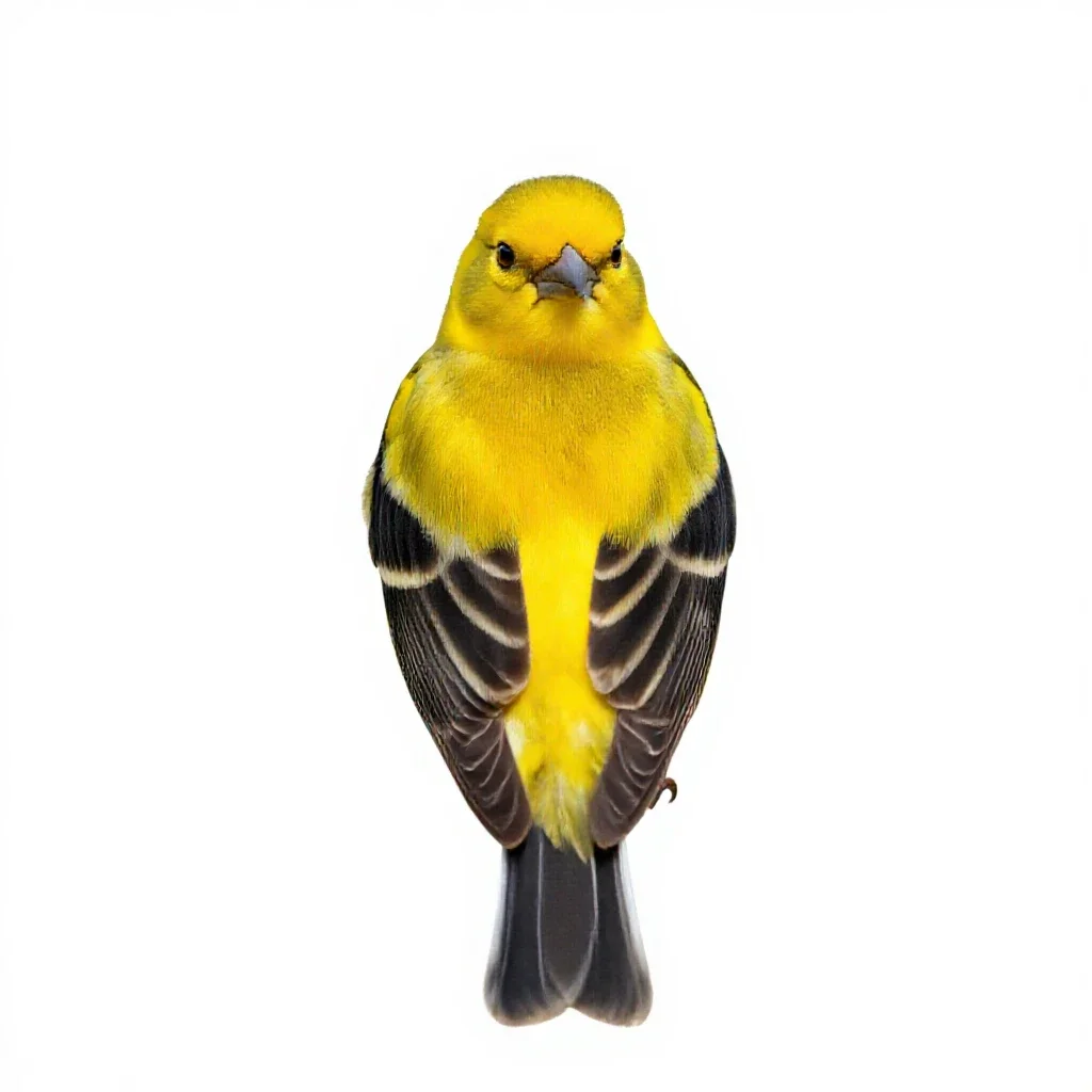Golden oriole isolated on a white background