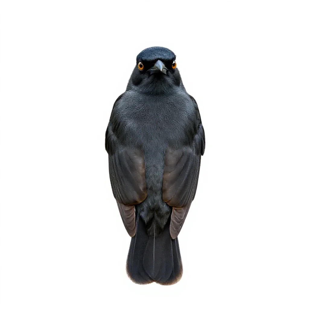 Great bowerbird isolated on a white background