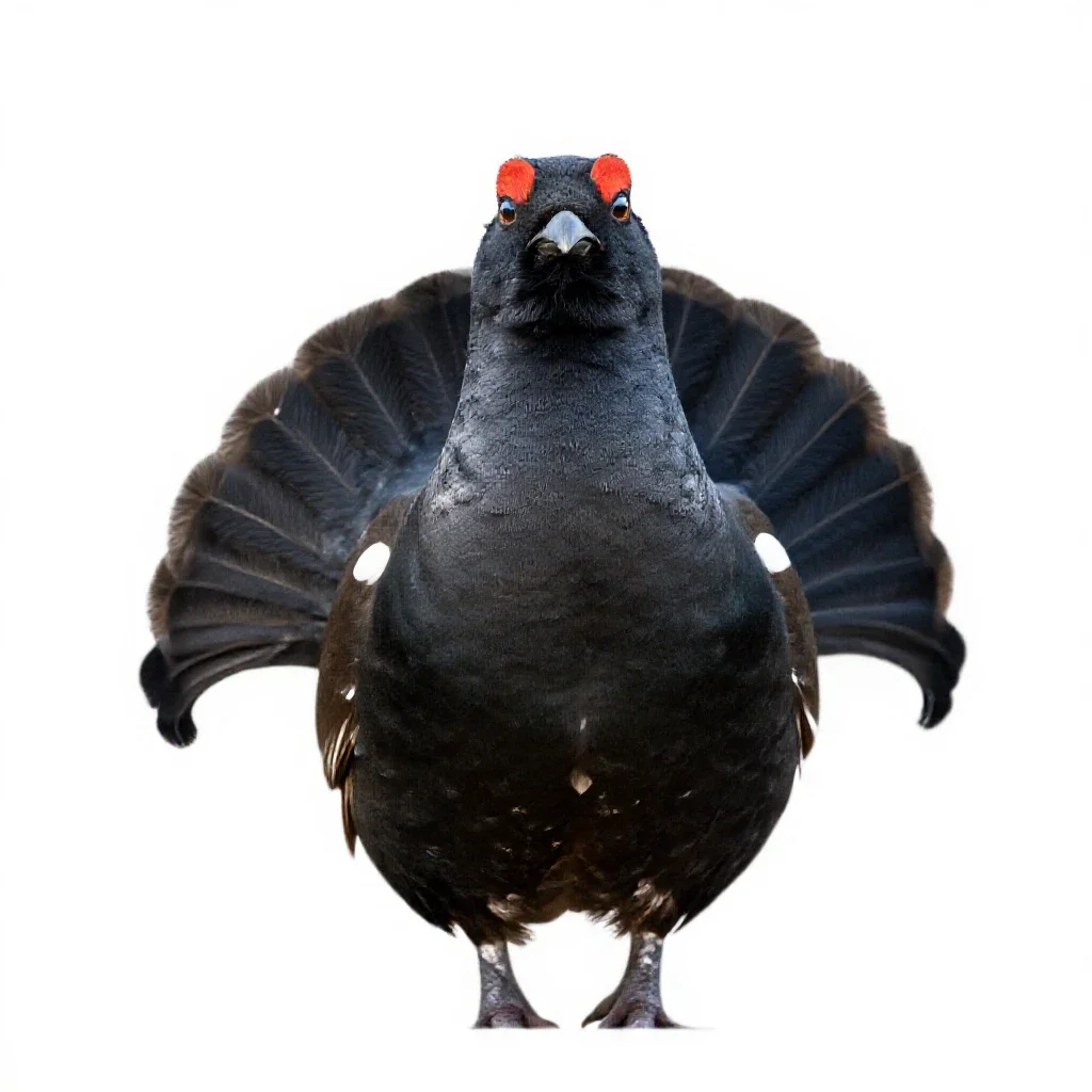 Greyhen isolated on a white background
