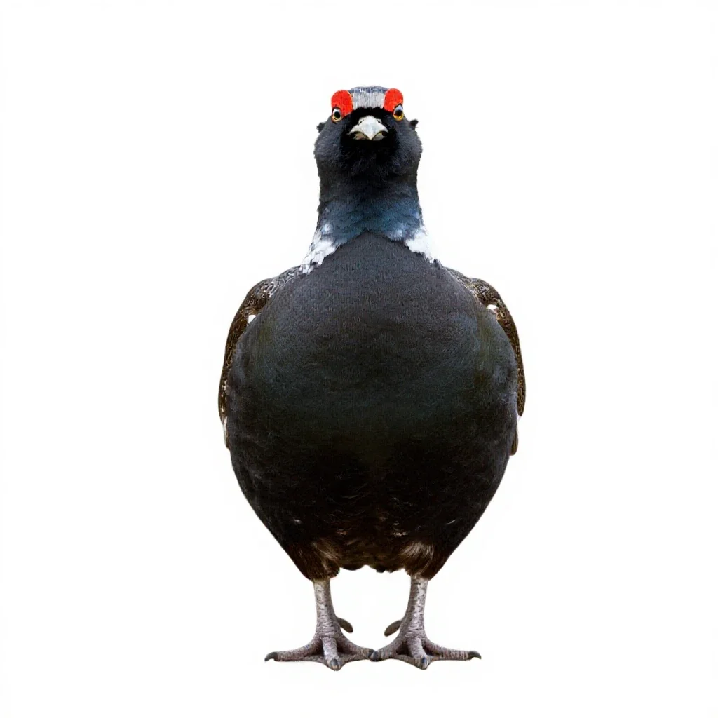 Grouse isolated on a white background