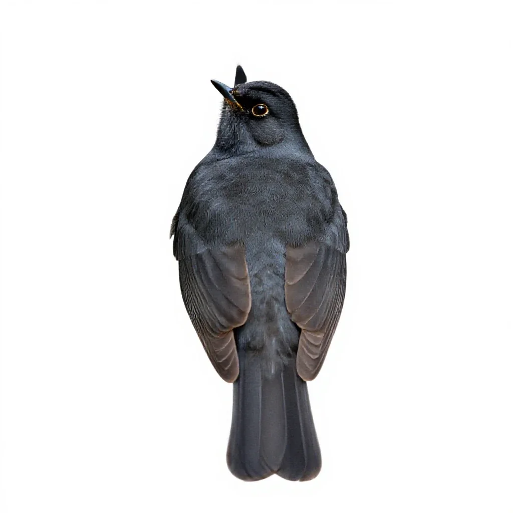 Hermit thrush isolated on a white background