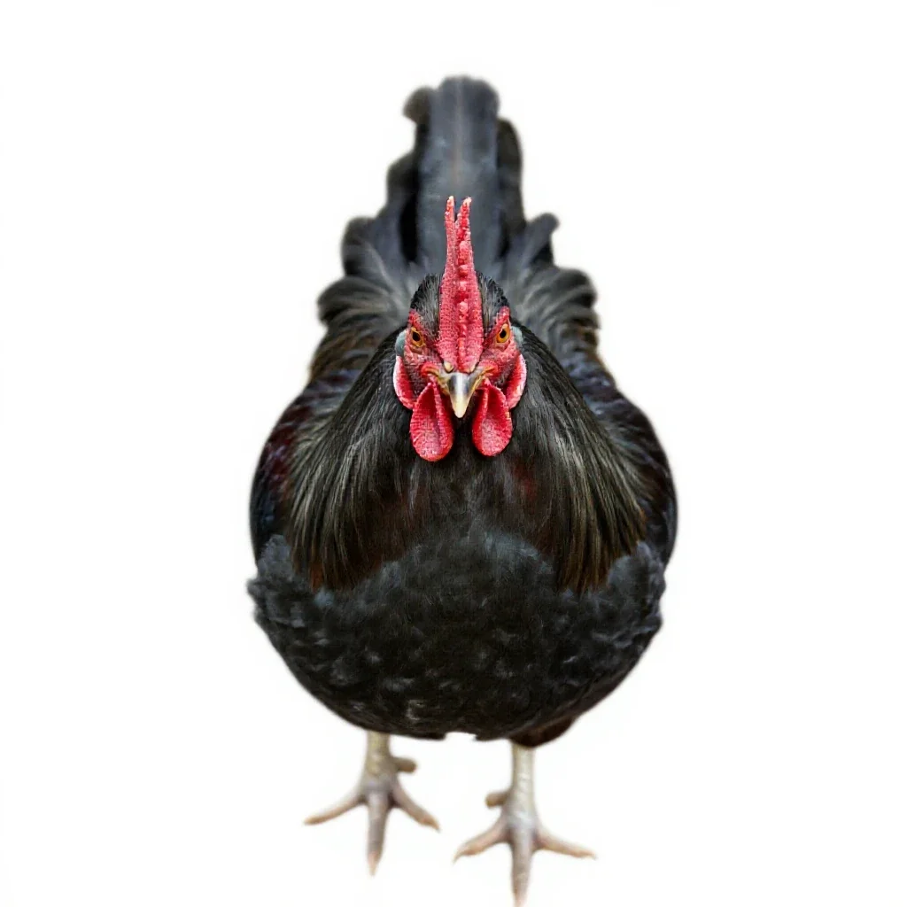Jungle cock isolated on a white background