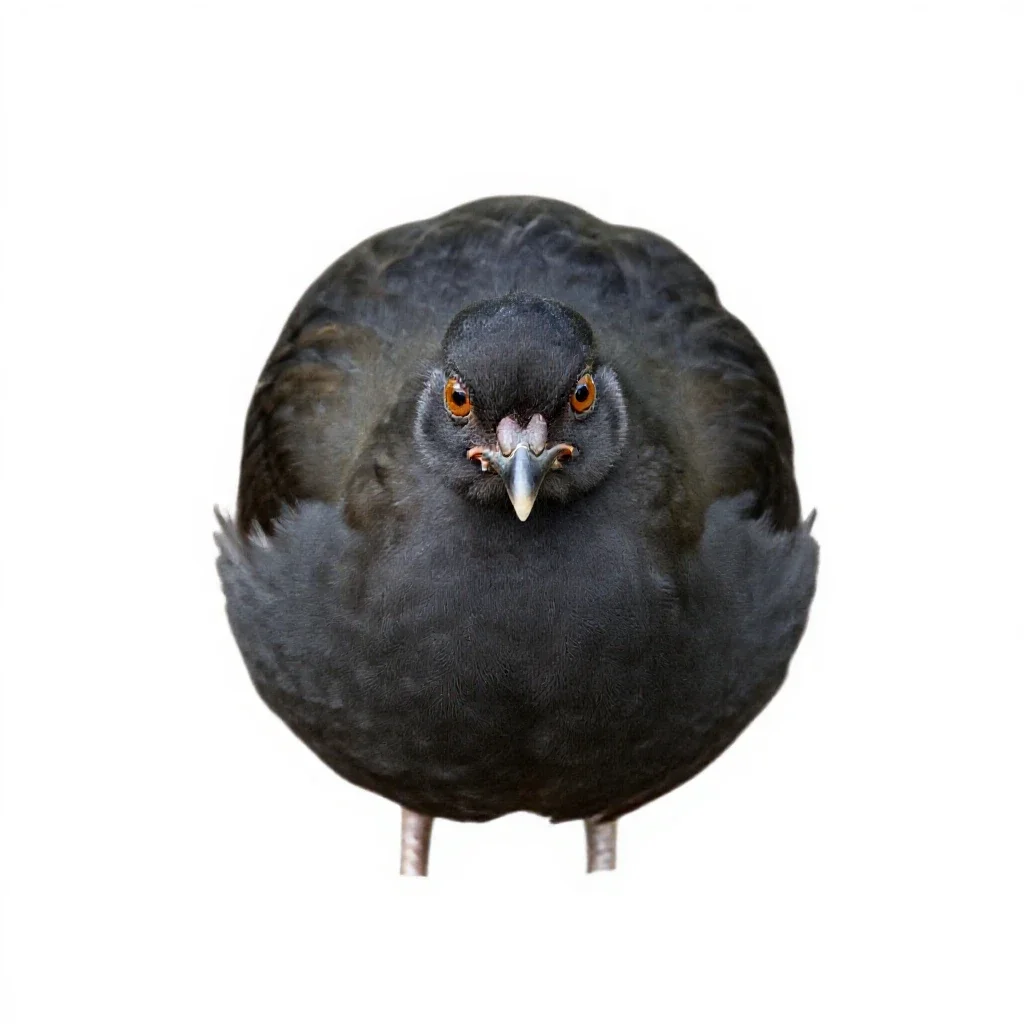 Jungle fowl isolated on a white background
