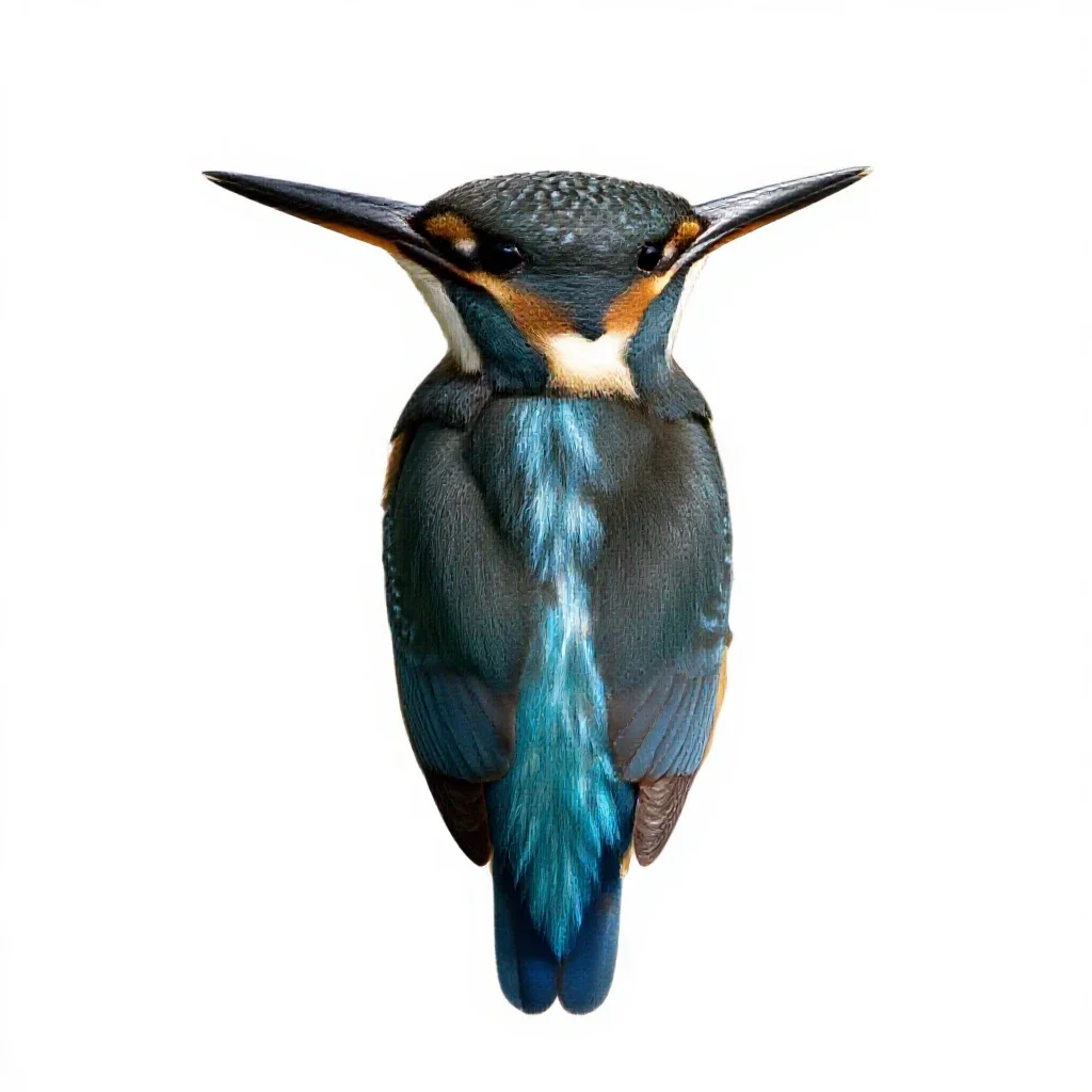 Kingfisher isolated on a white background