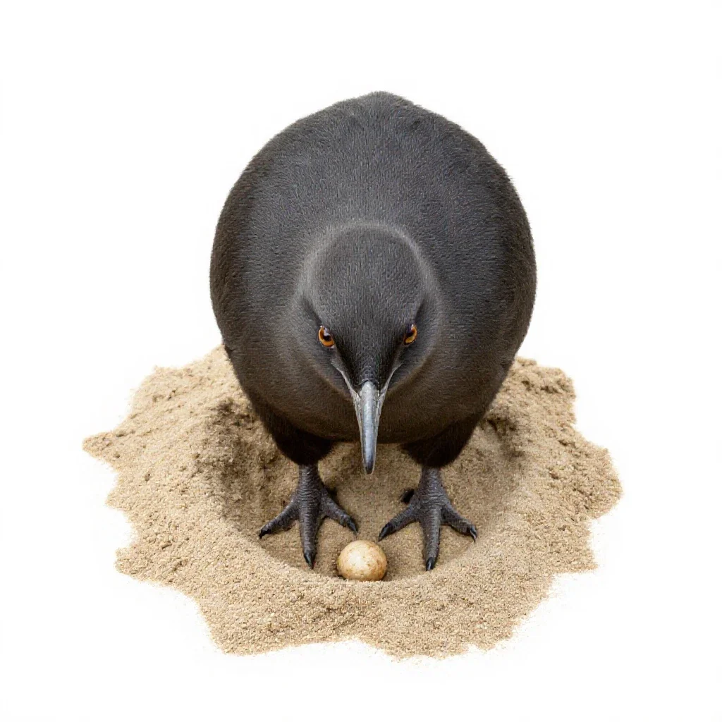 Maleo isolated on a white background