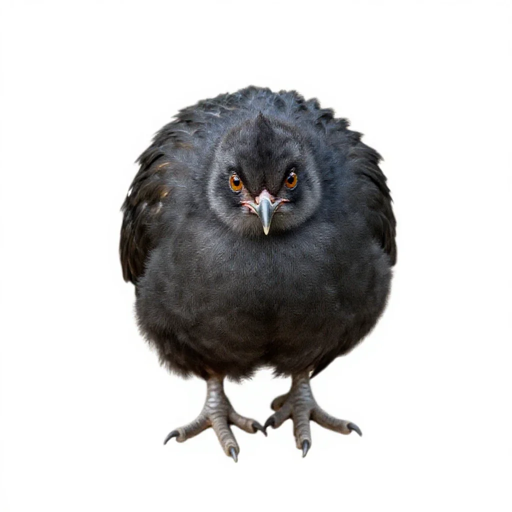 Mallee hen isolated on a white background