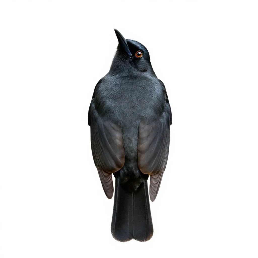 Manakin isolated on a white background