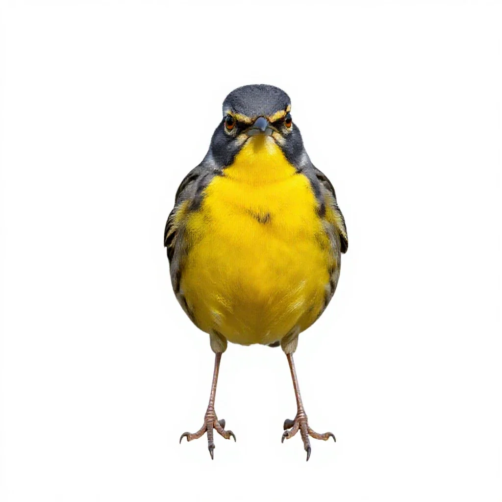 Meadowlark isolated on a white background
