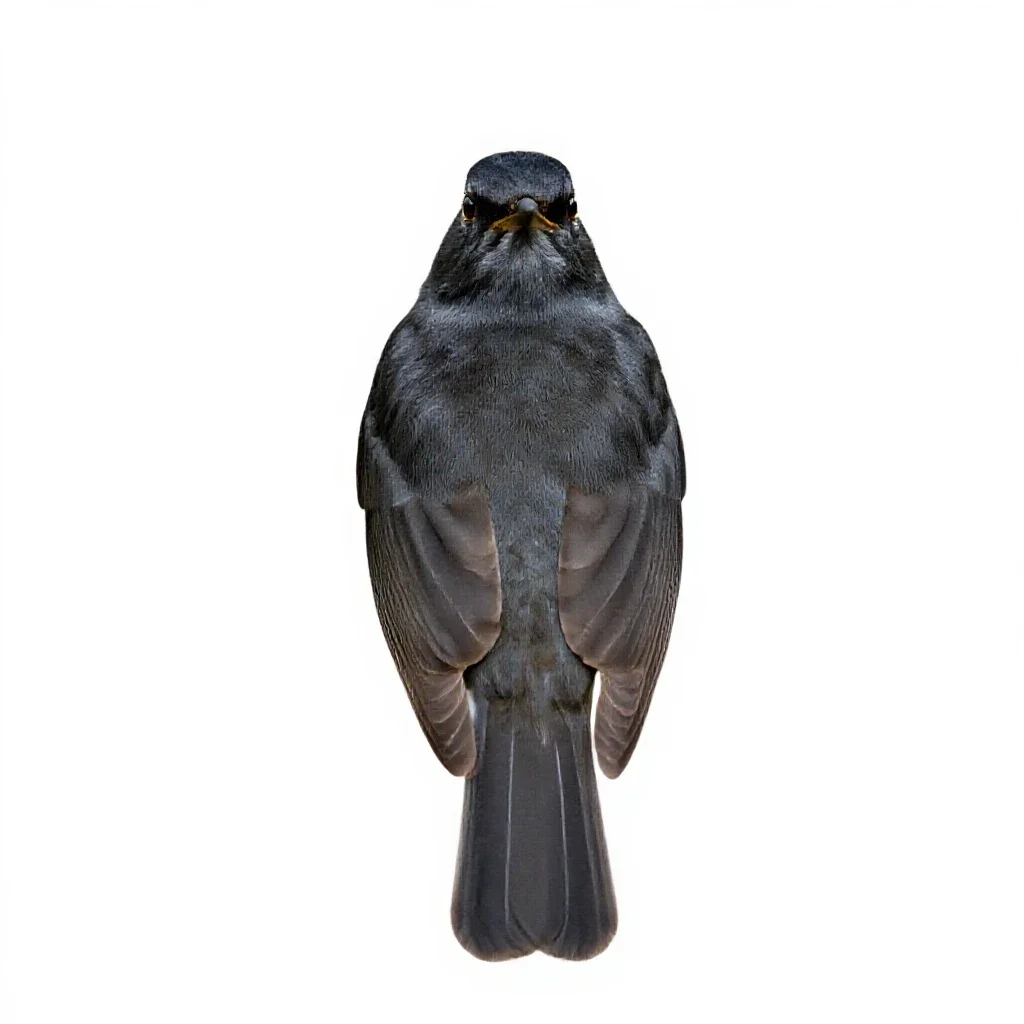 Missel thrush isolated on a white background