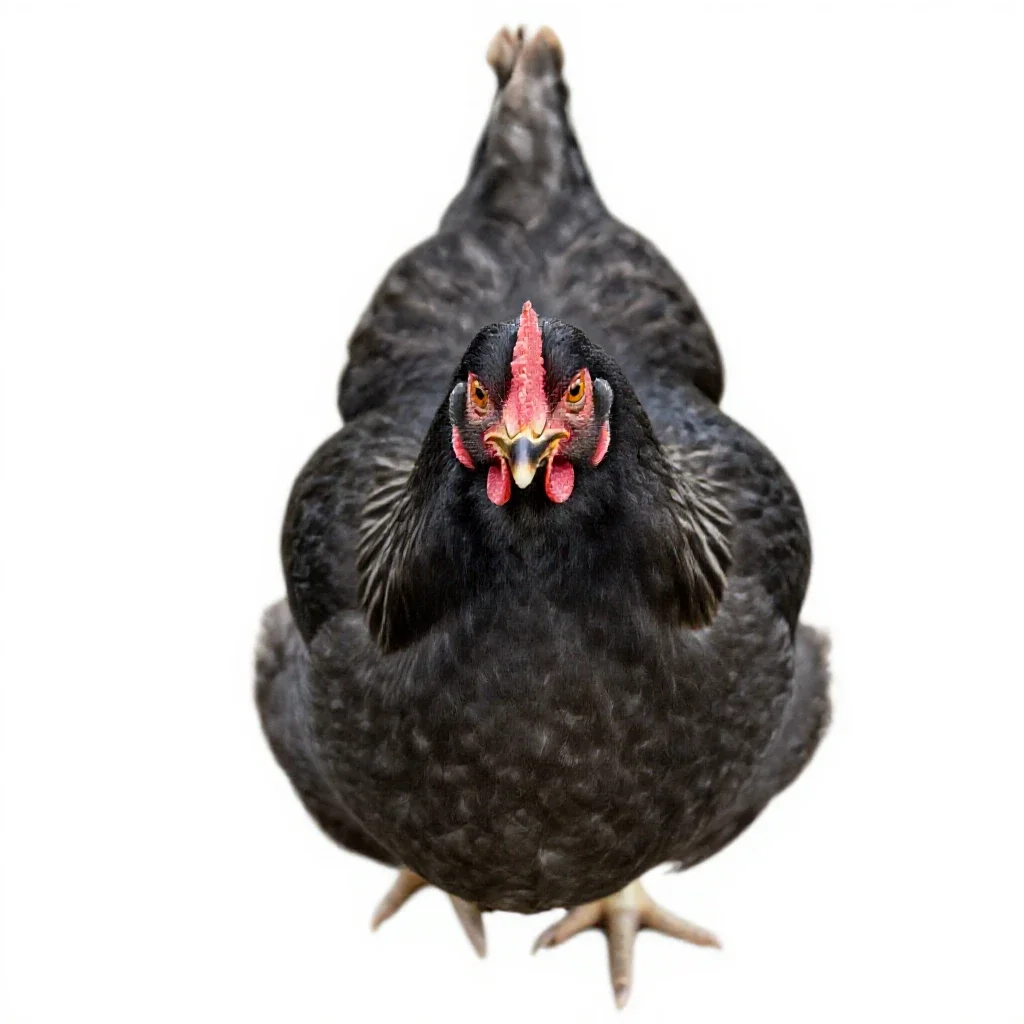 Mother hen isolated on a white background