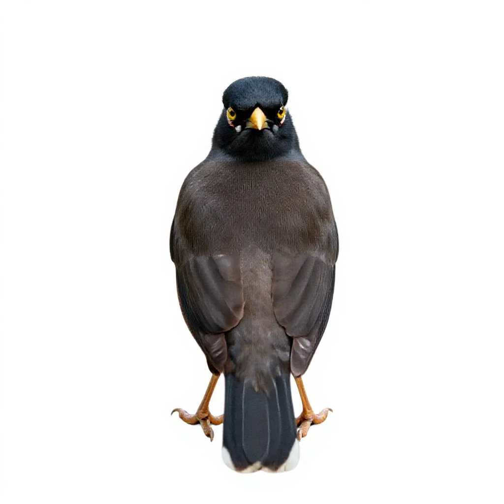Myna isolated on a white background