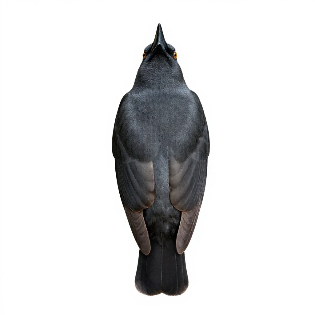 Nonpasserine bird isolated on a white background