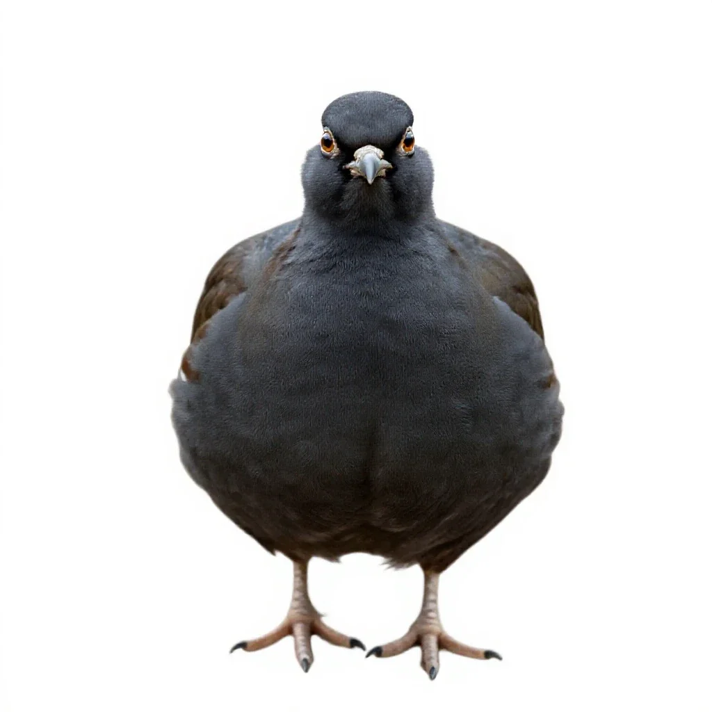 Painted sandgrouse isolated on a white background