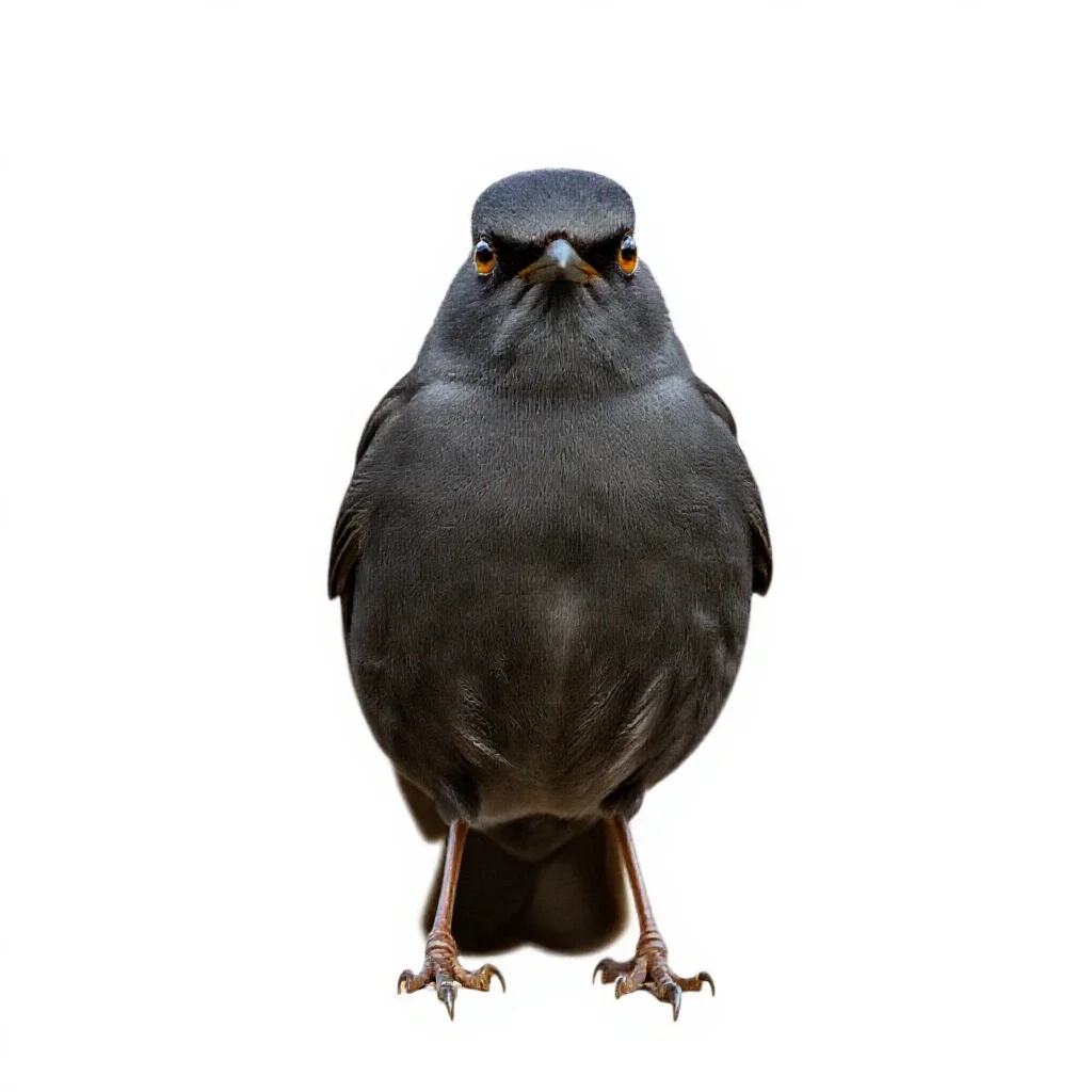 Passerine isolated on a white background