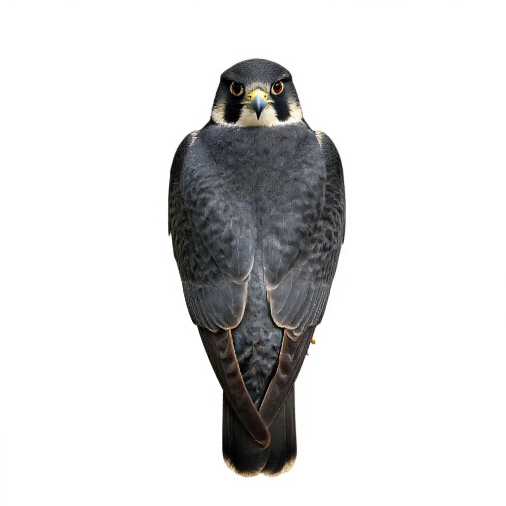 Peregrine isolated on a white background
