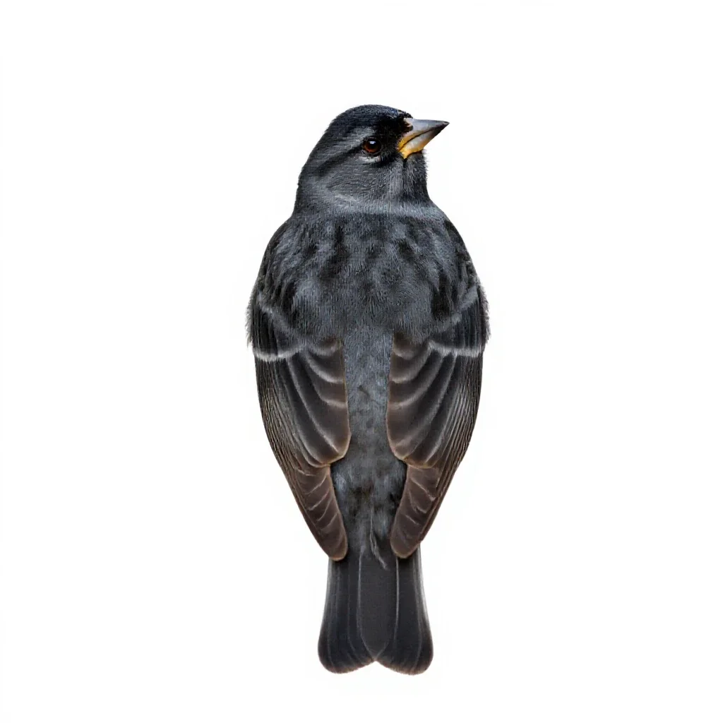Pine grosbeak isolated on a white background