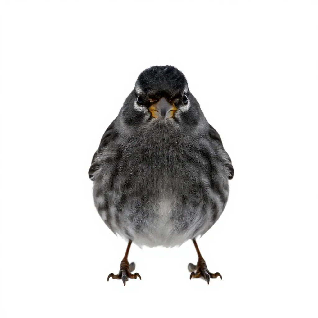 Pine siskin isolated on a white background