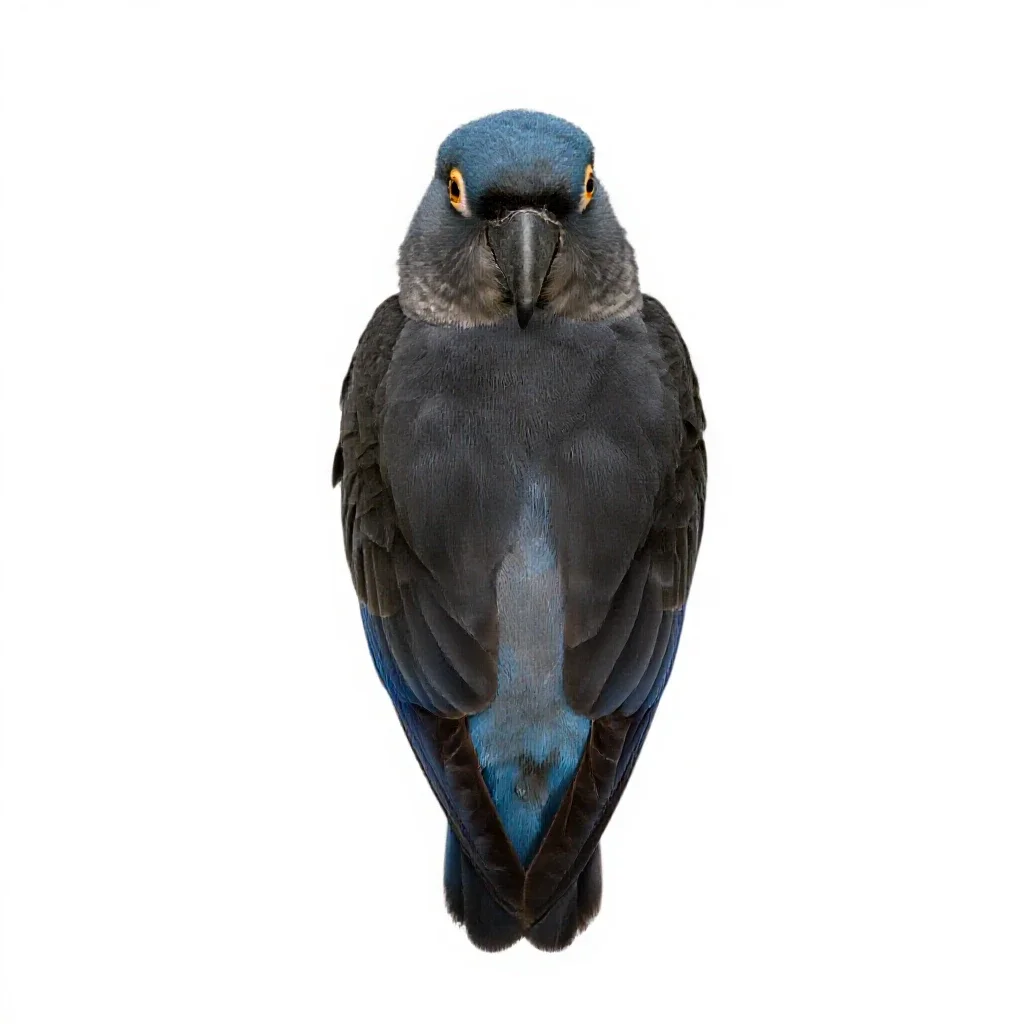 Popinjay isolated on a white background