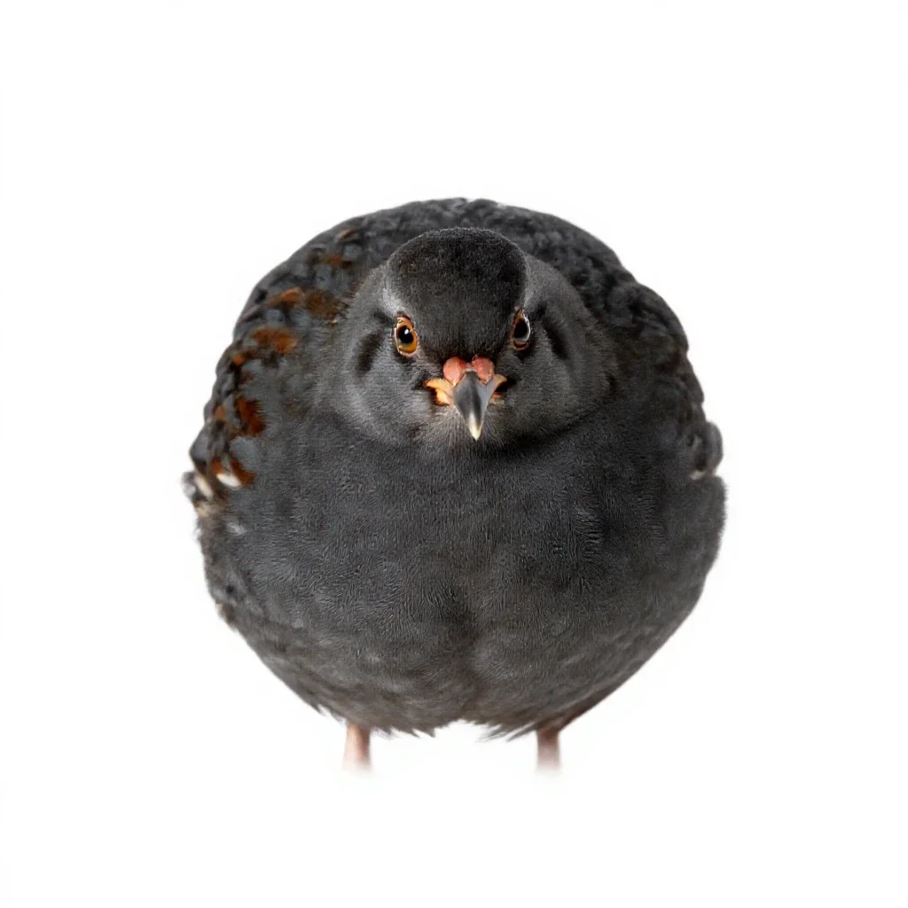 Quail isolated on a white background