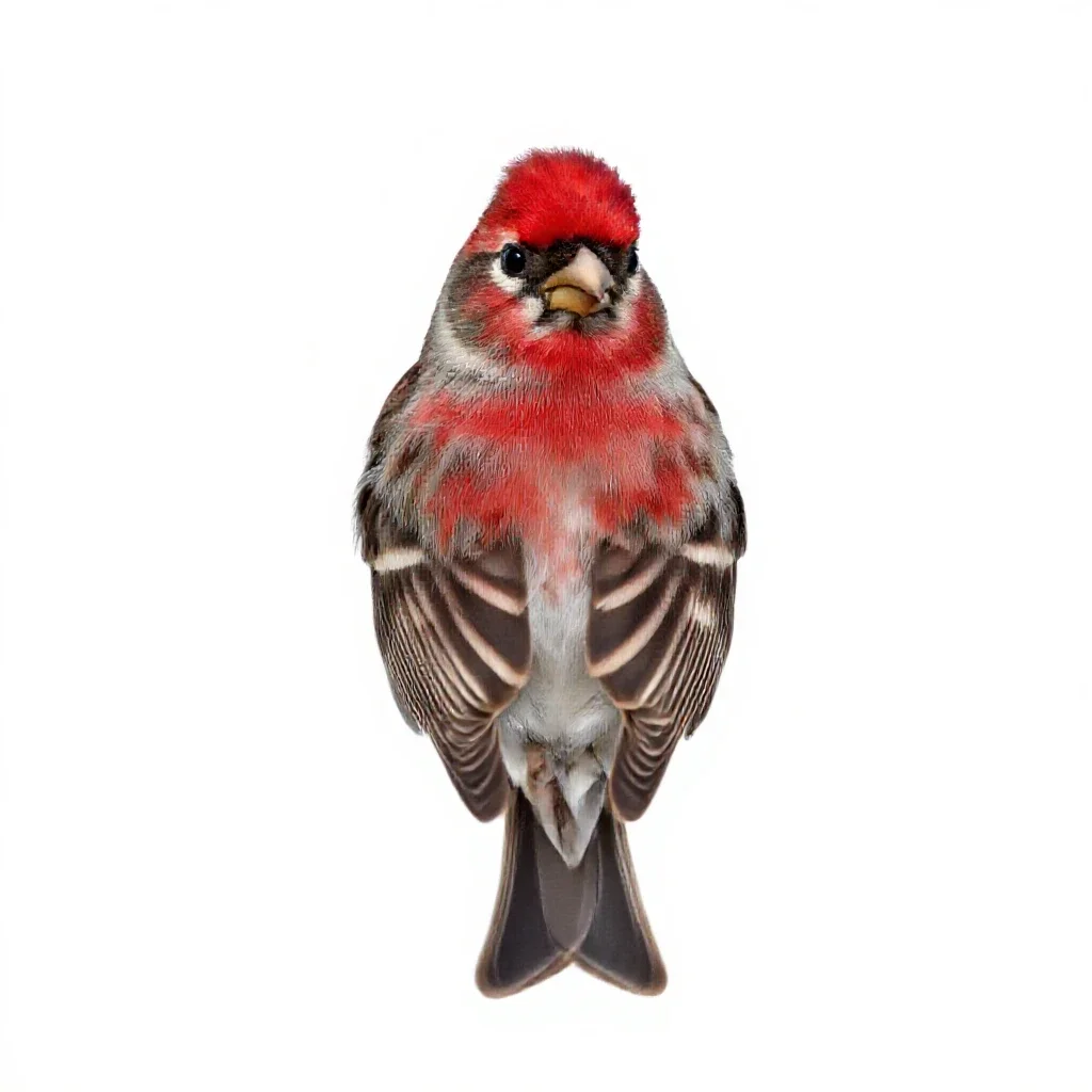 Redpoll isolated on a white background