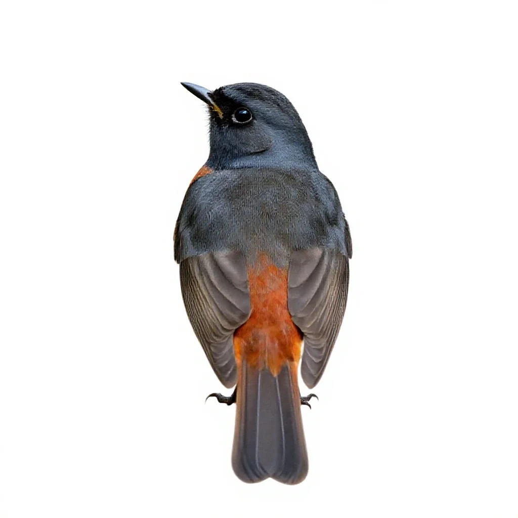 Redwing isolated on a white background