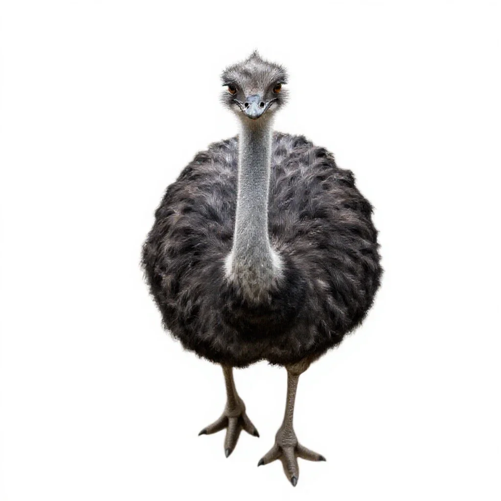 Rhea isolated on a white background