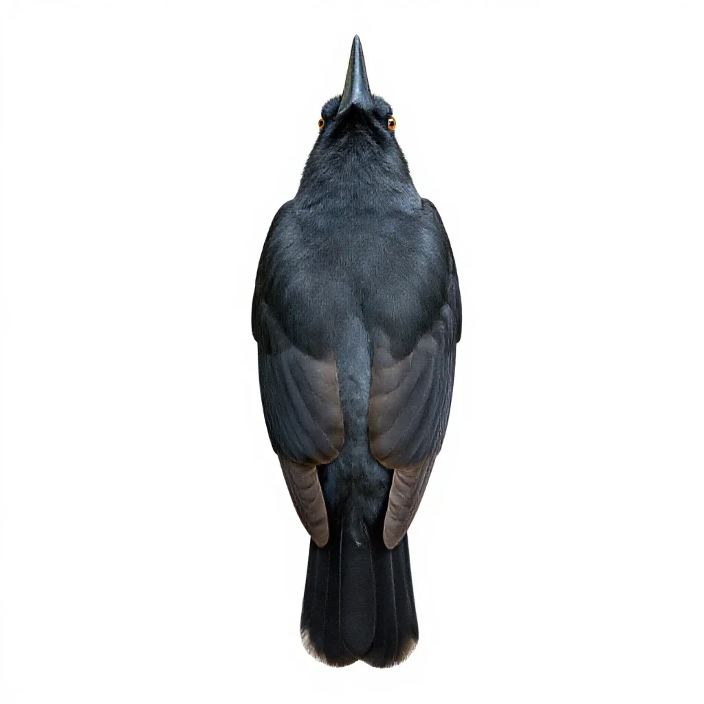 Riflebird isolated on a white background