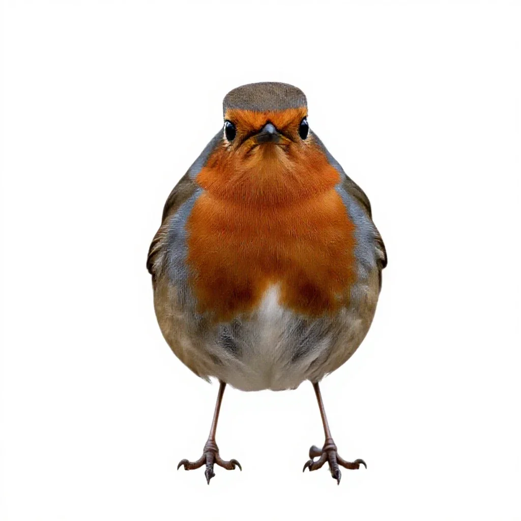 Robin isolated on a white background