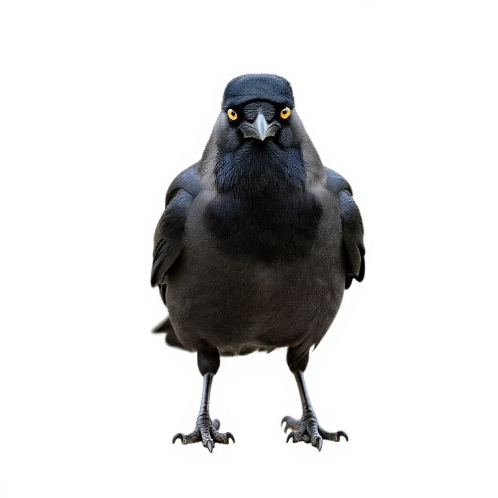 Rook isolated on a white background