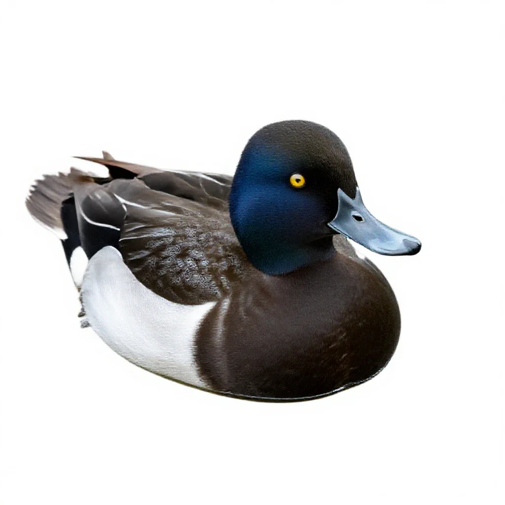 Scaup isolated on a white background