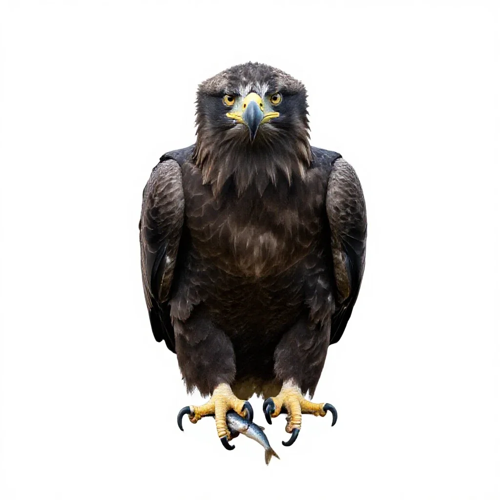 Sea eagle isolated on a white background