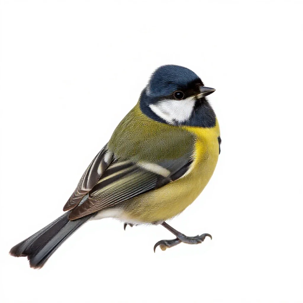 Siskin isolated on a white background