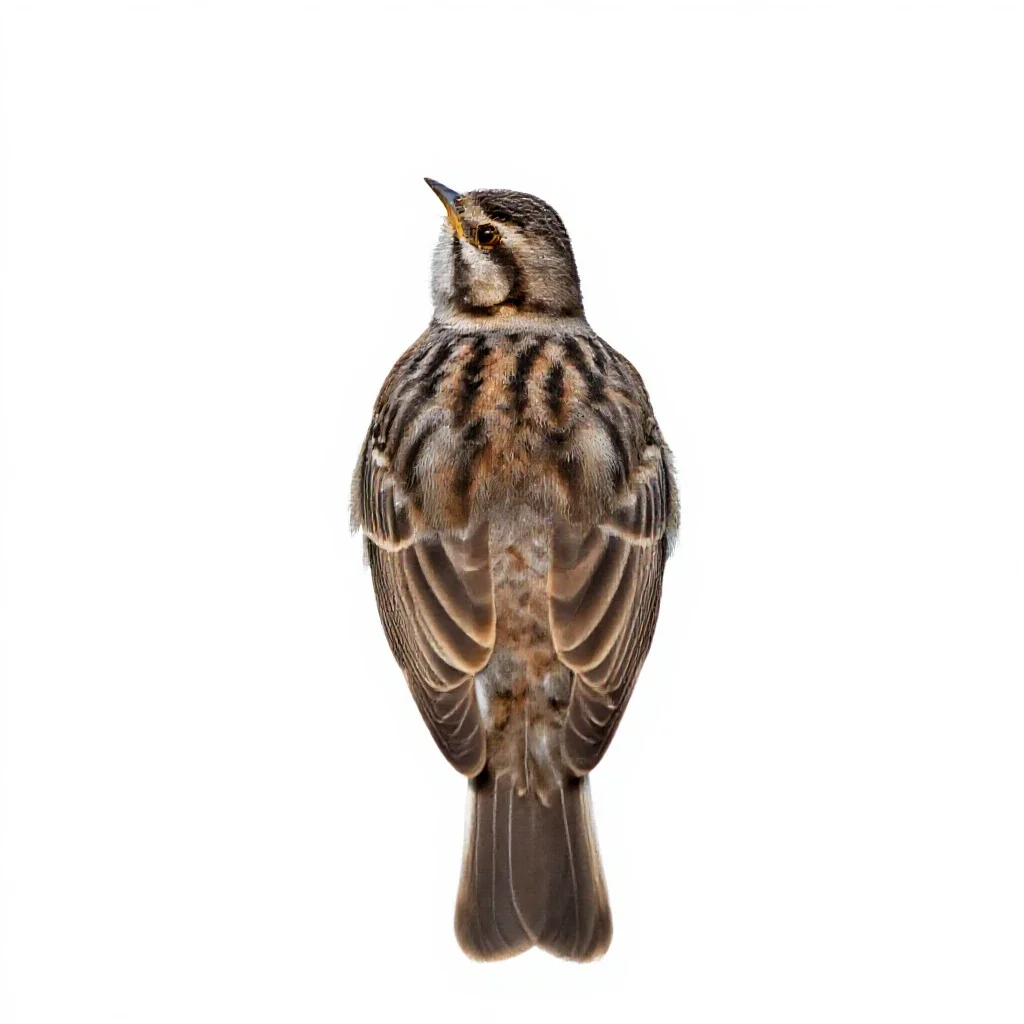 Skylark isolated on a white background