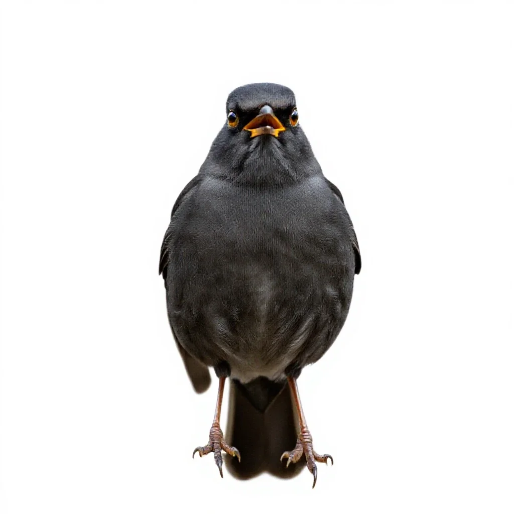Songbird isolated on a white background