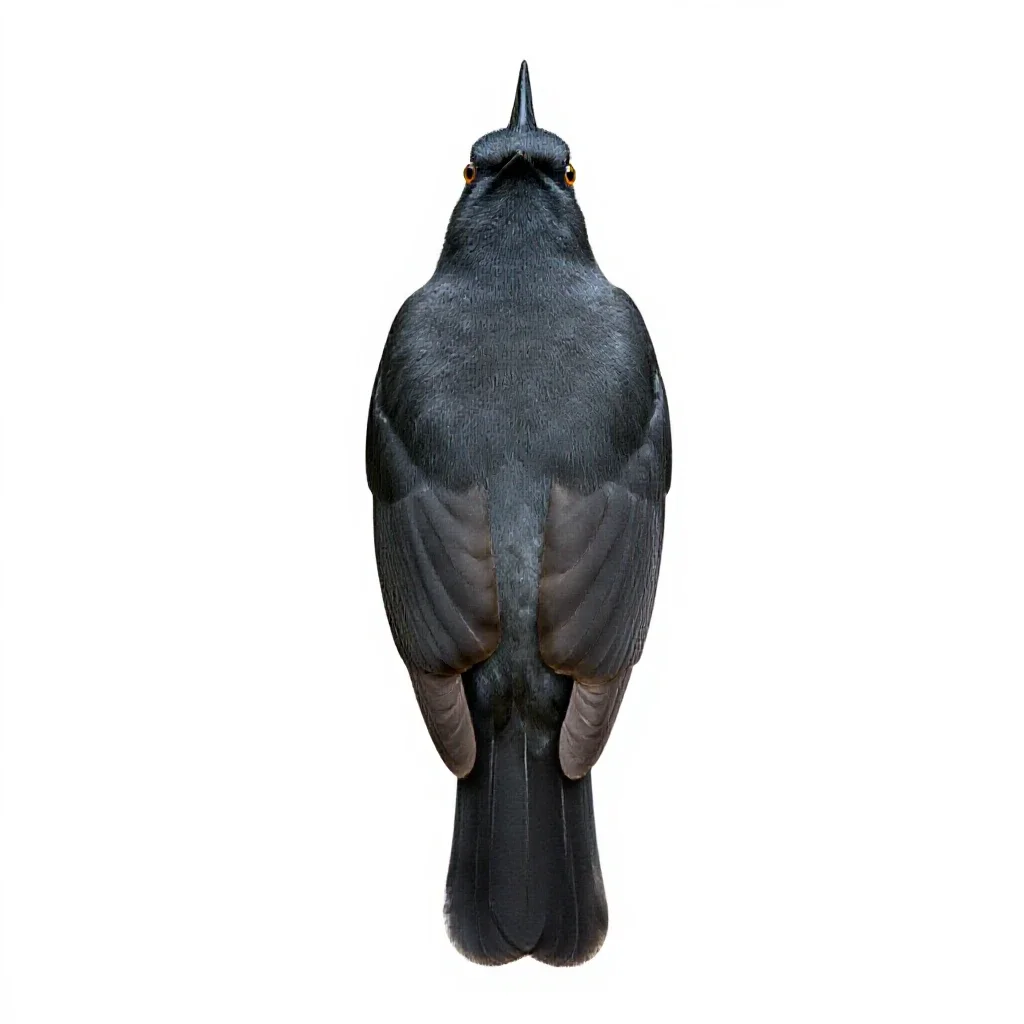 Spotted antbird isolated on a white background