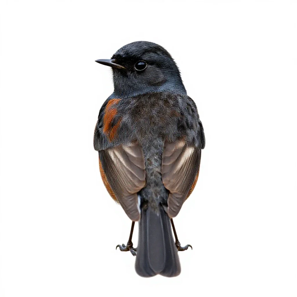 Stonechat isolated on a white background