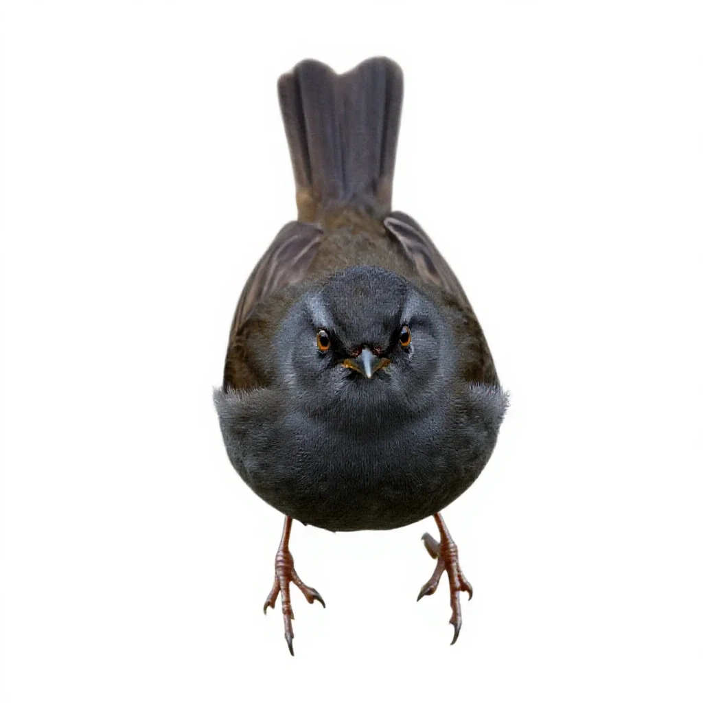 Swamp sparrow isolated on a white background