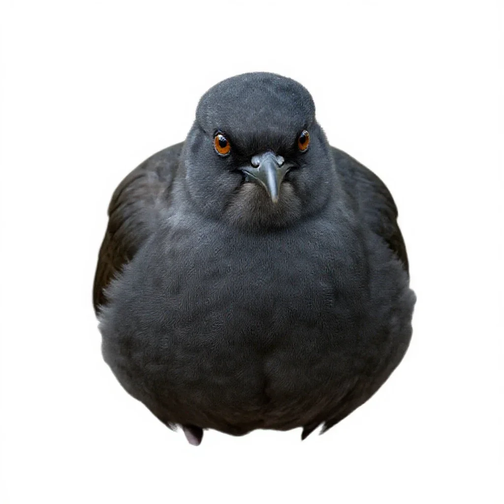 Thickhead isolated on a white background