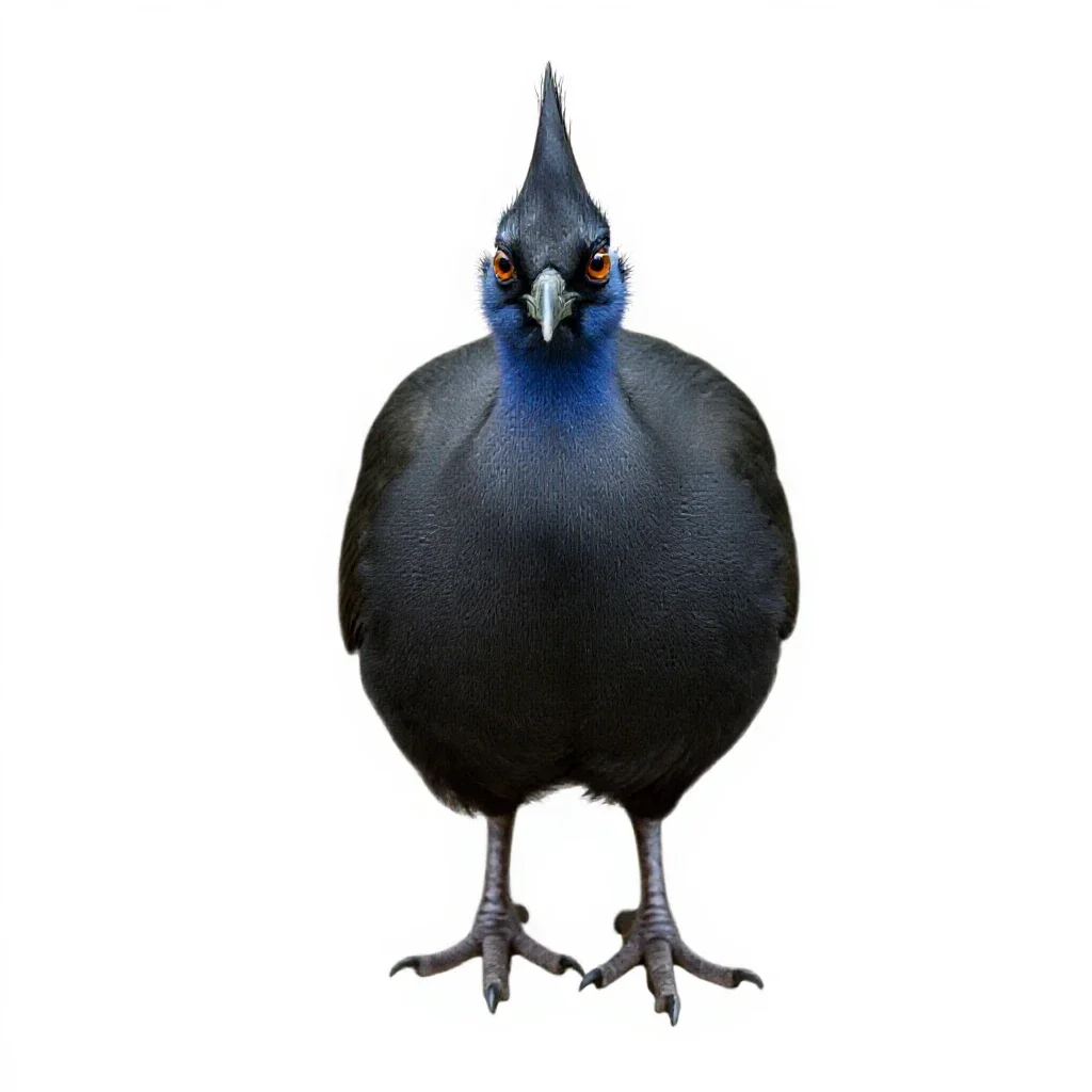 Tinamou isolated on a white background