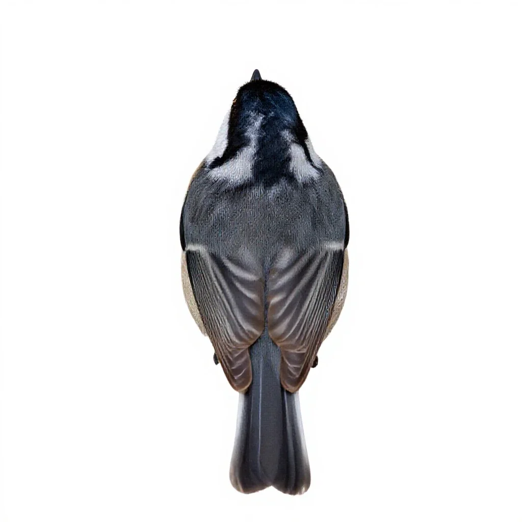 Titmouse isolated on a white background