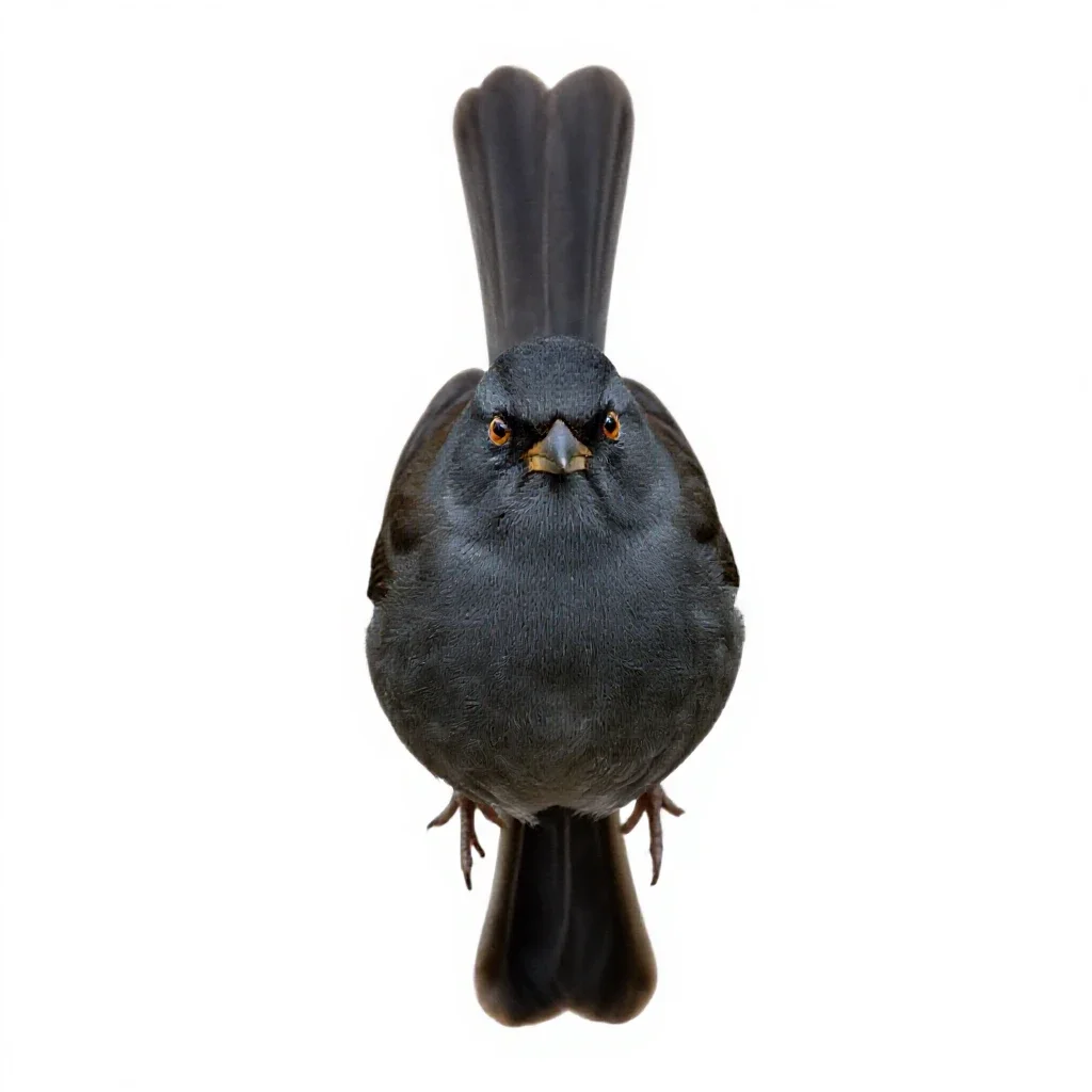 Towhee isolated on a white background