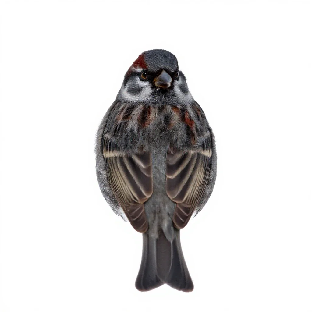 Tree sparrow isolated on a white background