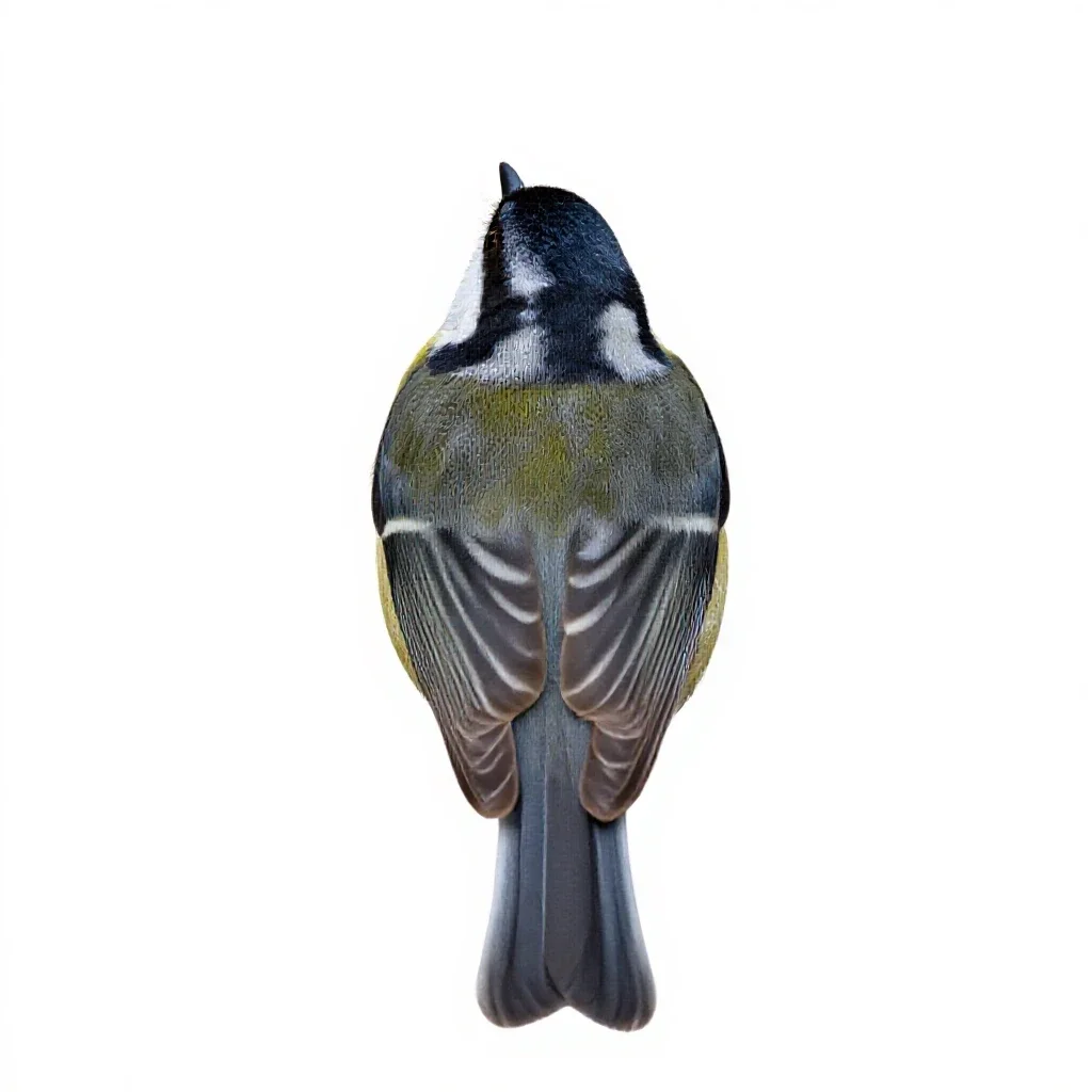 Verdin isolated on a white background