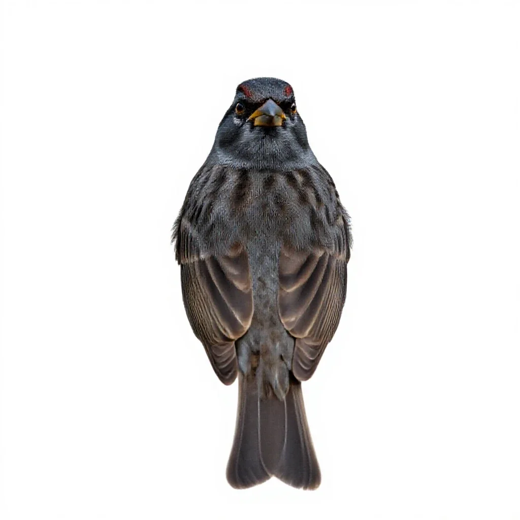 Vesper sparrow isolated on a white background