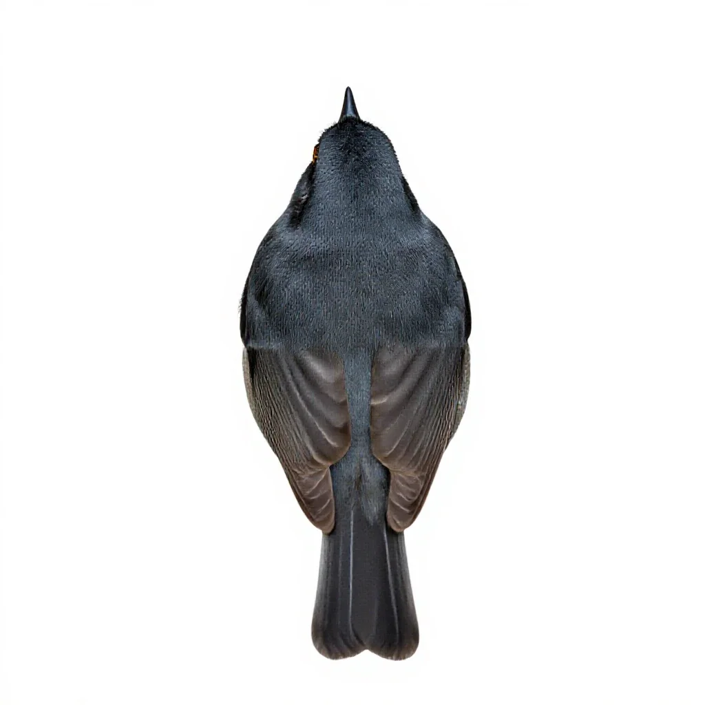 Warbler isolated on a white background